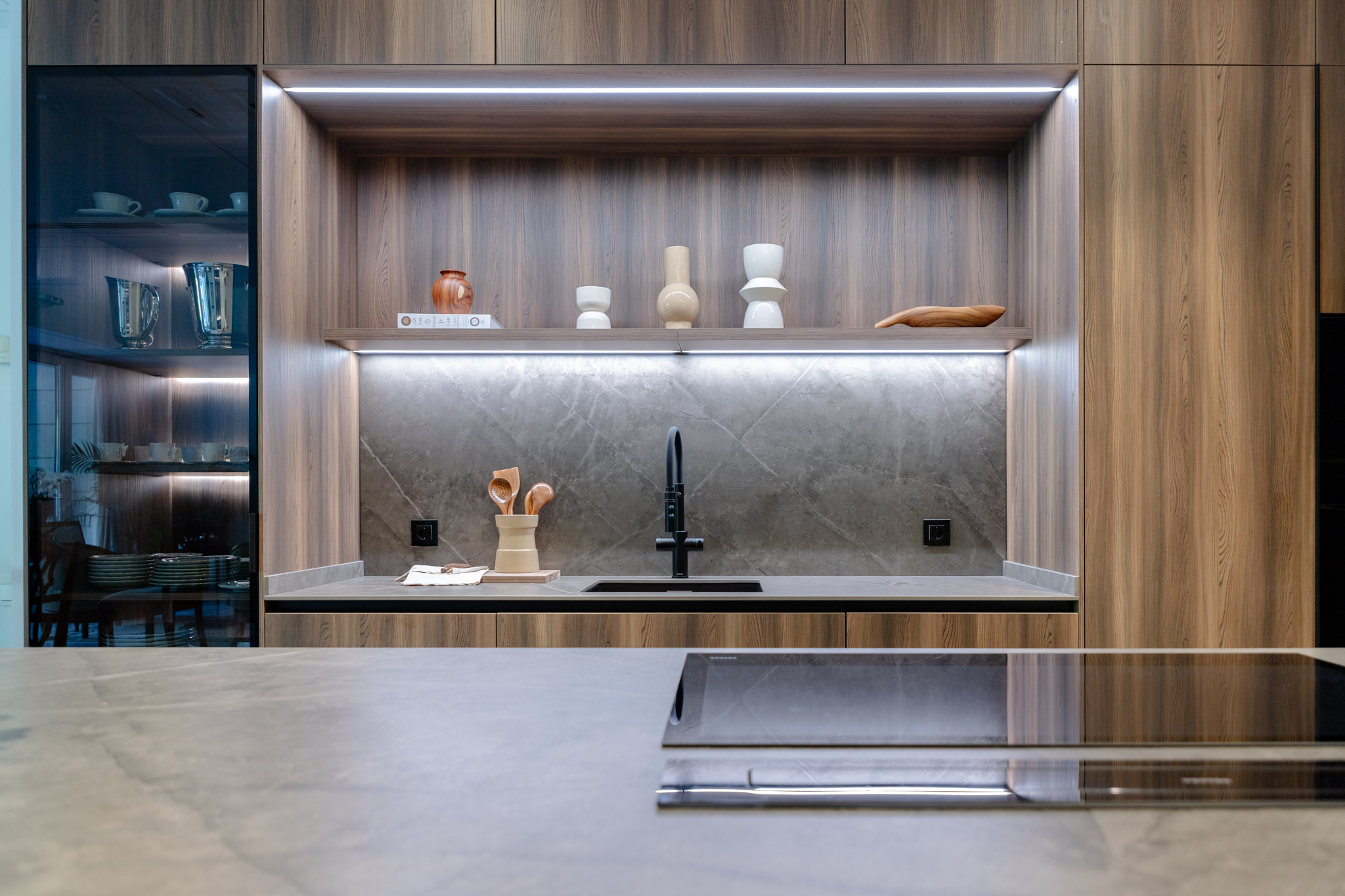 Cocina en Gris Visón y Laricio Fumé 1 Cocina en Gris Visón y Laricio Fumé